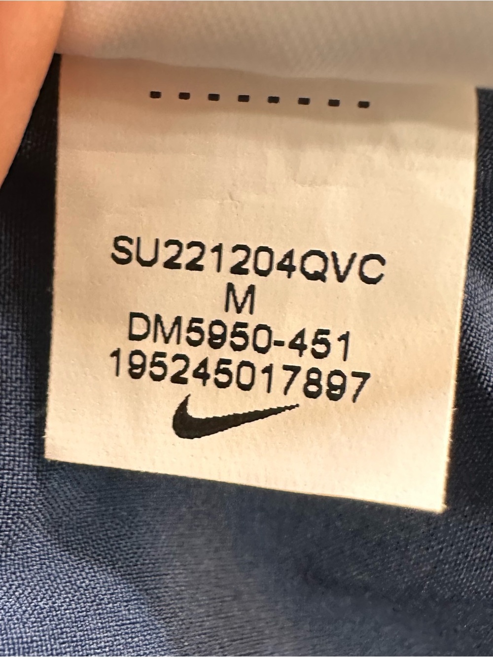 Nike Men’s Dark Navy Blue Athletic Shorts with White Swoosh Size Medium - Picture 10 of 14